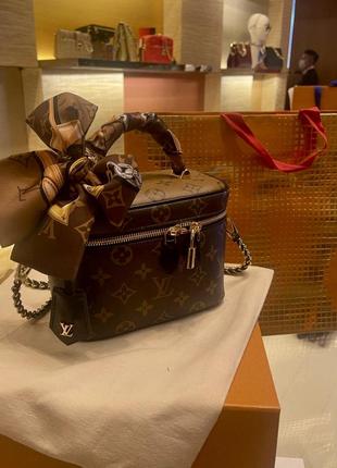 Преміальна бежева сумка монограма канва шкіра louis vuitton7 фото