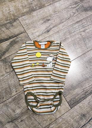 Боді, бодік з довгим рукавом, h&m, р. 6-9міс., 68-74, довжина 39см