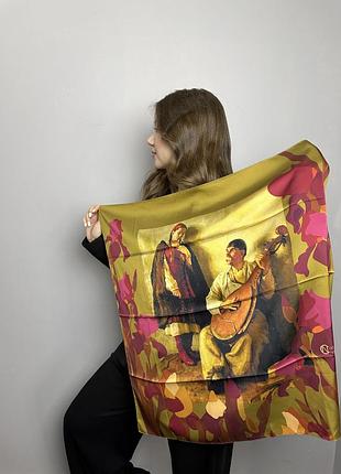 Платок женский "песня" 70х70 см modna kazka mknch080674-1