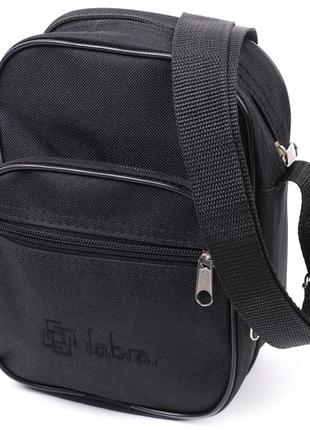 Мужская компактная сумка на плечо из качественного полиэстера fabra 22578 черный