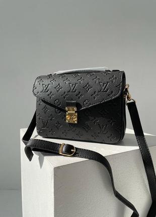 Сумка женская в стиле louis vuitton pochette metis black3 фото