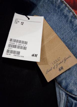 H&m джинсовая куртка модель 2017-2018 новая 46-48-50р. хит!5 фото