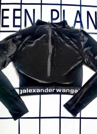 Костюм alexander wang велюровый черный lux4 фото