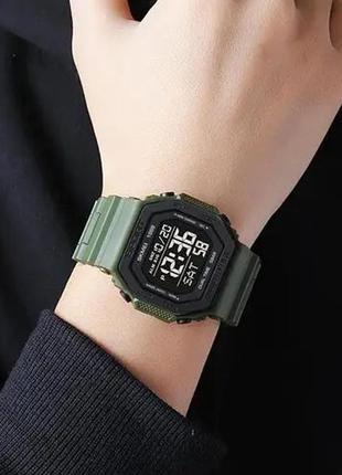 Годинник наручний чоловічий skmei 1988ag, армійський годинник протиударний, водонепроникний чоловічий годинник3 фото