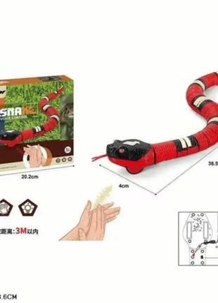 Інтерактивна змія на управлінні tt8004 від бавовни в долоні розмір 38,5 см