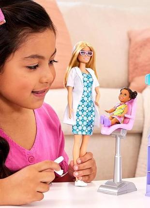 Игровой набор кукла барби дантист стоматолог barbie careers dentist hkt692 фото