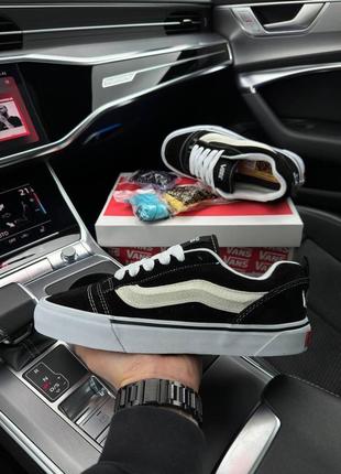 Мужские кроссовки в стиле vans vault x imran potato венс / демисезонные / весенние, летние, осенние / обувь / замша / черные, белые