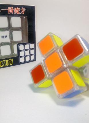 Кубоид 1x3x3 super floppy qiyi (mofangge) transparent с пластиковыми вставками.6 фото