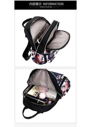 Жіночий компактний рюкзак jingpin нейлон 32х23х15 см4 фото