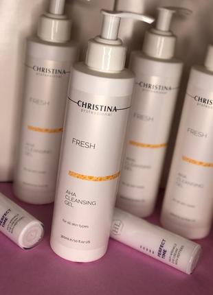 🧪очищувальний гель з фруктовими кислотами❤️christina fresh aha cleansing gel