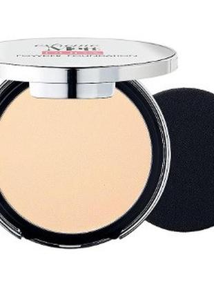 Компактная пудра-основа для лица pupa extreme matt powder foundation spf 20, 001 ivory, 11 г1 фото