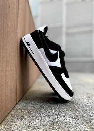 Nike air force 1 black&white4 фото