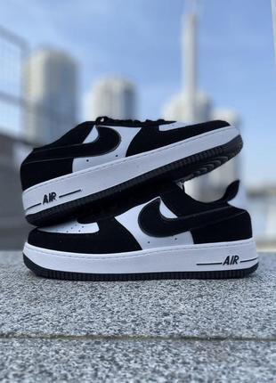 Nike air force 1 black&white2 фото