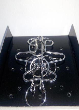 Головоломка металлическая проволочная мишка с кольцами (kaisiqi puzzle)2 фото