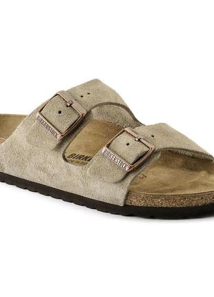 Birkenstock arizona замшеві сандалії шльопанці