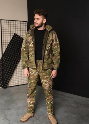 Чоловічий армійський костюм тактична форма на флісі мультикам туреччина зсу 8655 m хакі2 фото