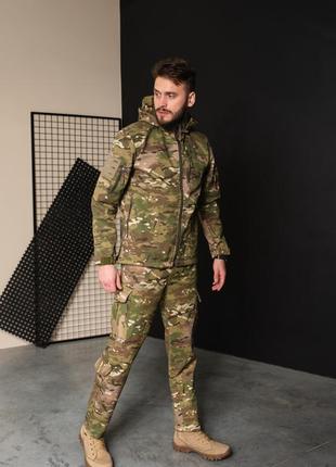 Чоловічий армійський костюм тактична форма на флісі мультикам туреччина зсу 8655 m хакі7 фото