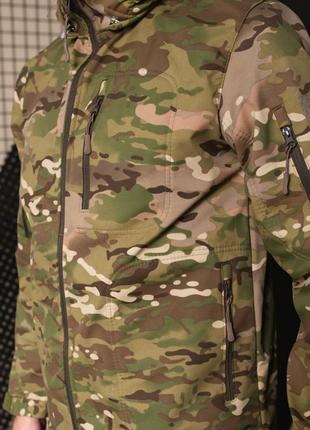 Мужской армейский костюм тактическая форма на флисе мультикам турция всу (зсу) 8655 m хаки6 фото