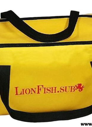 Сумка органайзер lionfish.sub герметичный кейс в лодку, для грузов, в багажник авто. пвх. жёлтый5 фото
