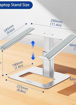 Алюмінієва підставка для ноутбука besign lsx3, ергономічна підставка для ноутбука8 фото