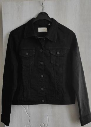 Женская джинсовая куртка жакет джинсовка черная adpt.3 фото