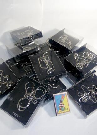Коллекция из 12 проволочных металлических головоломок puzzles de steel1 фото