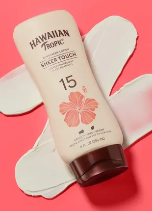 Hawaiian tropic sheer touch ultra radiance солнцезащитный лосьон с spf 15. 236 мл