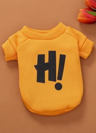 Худи на флисе для собаки h! 11240 s оранжевое