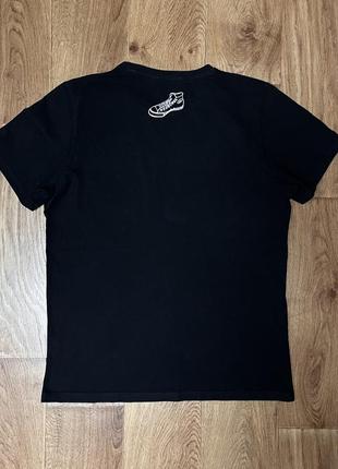 Мужская черная футболка converse,4 фото