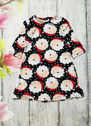 Круте плаття новий рік санта дід мороз новорічний светр matalan 5років