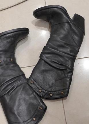 Сапоги козачки ковбои размер 38 -38,5италия шикарное качество