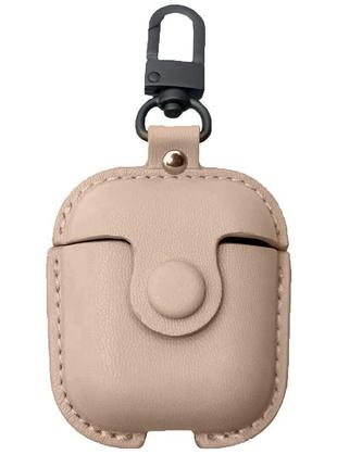 Шкіряний футляр leather bag для навушників airpods