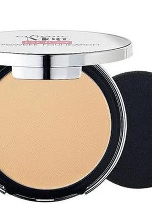 Компактная пудра-основа для лица pupa extreme matt powder foundation spf 20, 002 dark ivory, 11 г1 фото