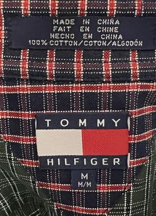 Мужская рубашка в клетку hilfiger оригинал4 фото