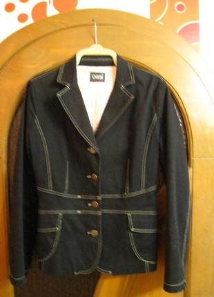 Черный женский пиджак жакет на р.46-48/ eur406 фото