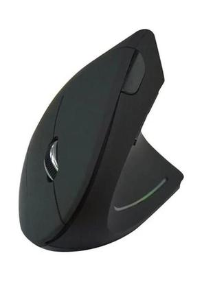 Вертикальная мышь usb игровая 2,4 ггц беспроводная, черная5 фото