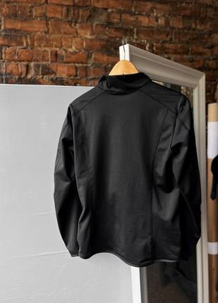 Salomon jacket women’s full-zip black softshell outdoor activewear run gym advanced skin warm жіноча, чорна, однотонна куртка2 фото