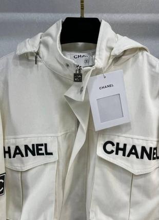 Женская люксовая демисезонная куртка парка сhаnel3 фото