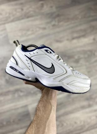 Nike air monarch кроссовки 44 размер кожаные белые оригинал