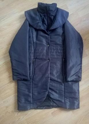 Демисезонное теплое пальто,куртка удлиненная.р.л.auentura3 фото