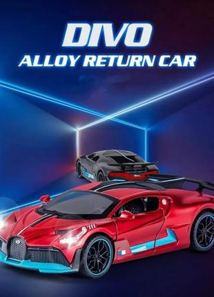 Модель bugatti автомобиль премиум класса 1:32 из сплава.