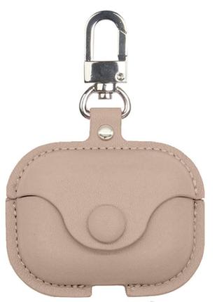 Кожаный футляр leather bag для наушников airpods pro