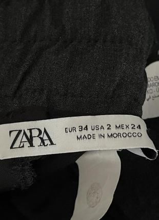 Зауженные брюки высокая посадка zara5 фото