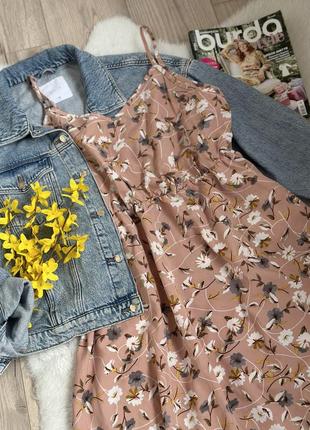 Сукня квіткова сарафан квітковий принт6 фото