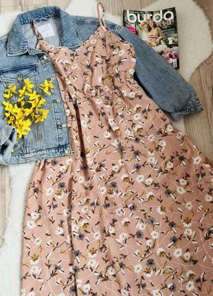Сукня квіткова сарафан квітковий принт3 фото