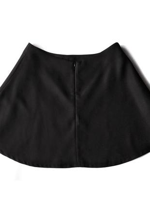 Черная мини юбка полусолнце vanitta, чорна спідниця3 фото