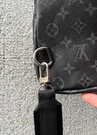 Мужская сумка louis vuitton avenue sling black grey2 фото