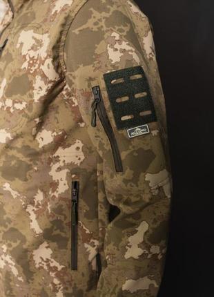 Куртка чоловіча тактична мультикам accord туреччина софтшел soft-shell зсу 8715 m хакі8 фото