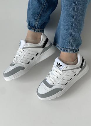 Adidas dropstep white grey6 фото