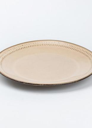 Тарелка обеденная круглая керамическая 8.5 см тарелки обеденная1 фото
